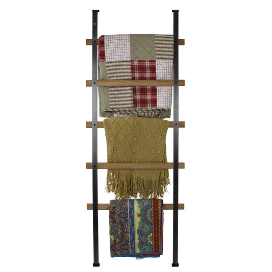 Handcrafted Quilt Rack 5-Tier Ladder