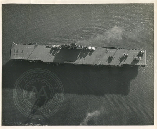 Official Navy Photo of WWII era USS Randolph (CV-15) Aircraft Carrier