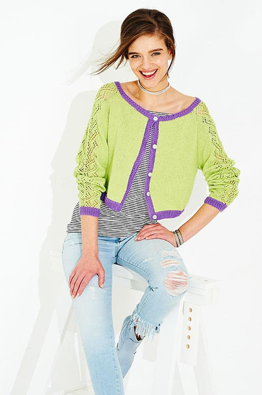 Ladies Cardigan in Stylecraft Classique Cotton 4 Ply (9516)