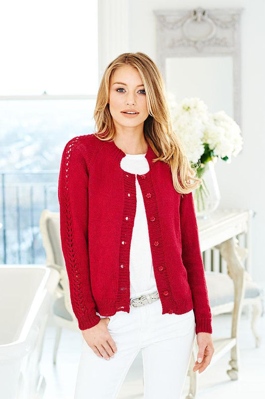 Ladies Sweater & Cardigan in Stylecraft Linen Drape (9508)