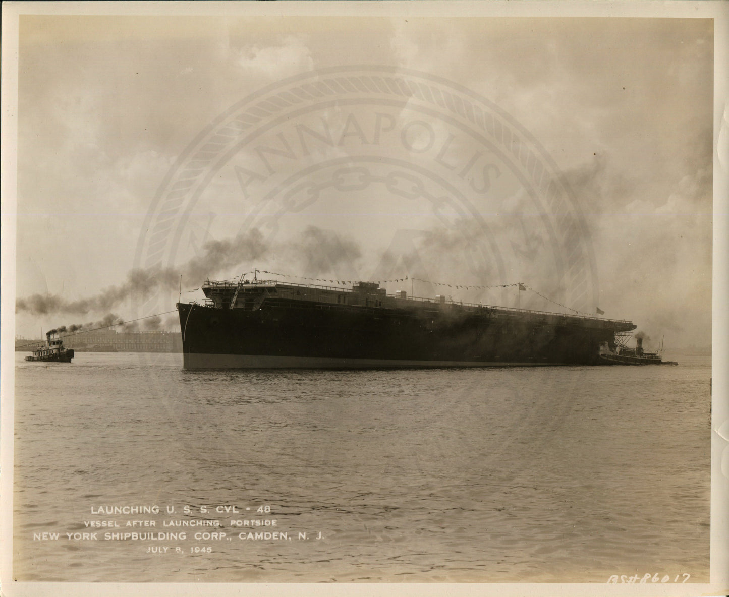 Official Navy Photo of WWII era USS Saipan  (CV-47) Aircraft Carrier