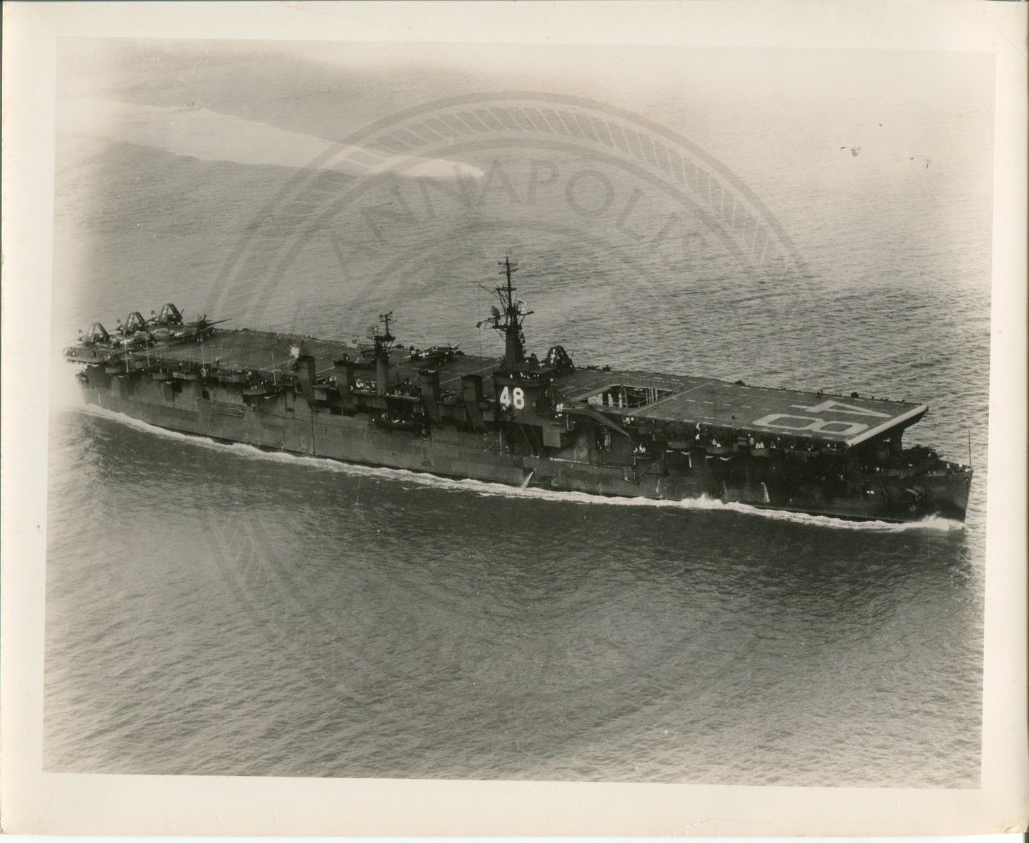 Official Navy Photo of WWII era USS Saipan  (CV-47) Aircraft Carrier