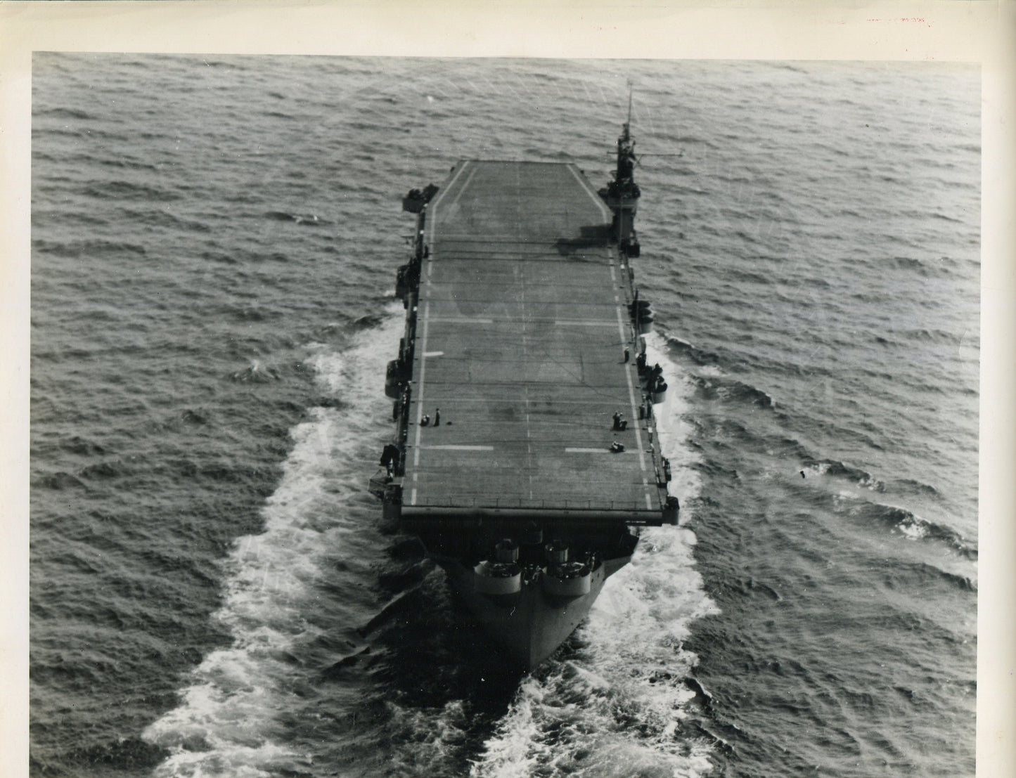 Official Navy Photo of WWII era USS Sangamon (CVE-26) Aircraft Carrier