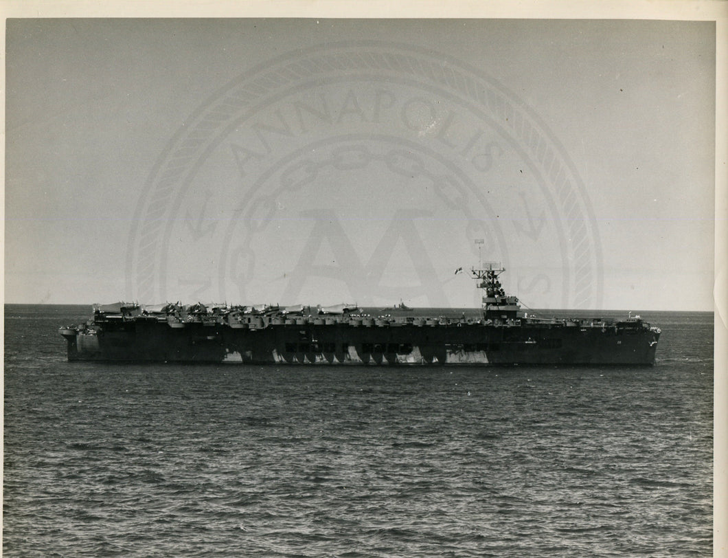 Official Navy Photo of WWII era USS Sangamon (CVE-26) Aircraft Carrier