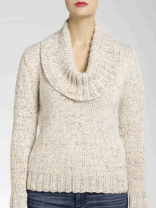 Isaac Mizrahi® Craft™ University Cowl Knit Pullover