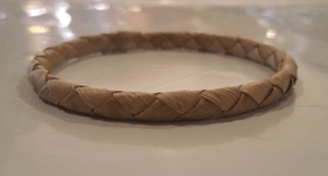 Handcrafted Small Thick Weave Lauhala Bracelet