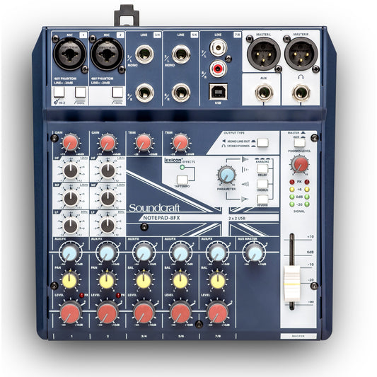 Soundcraft Notepad 8FX Karaoke Laptop DJ Mixer
