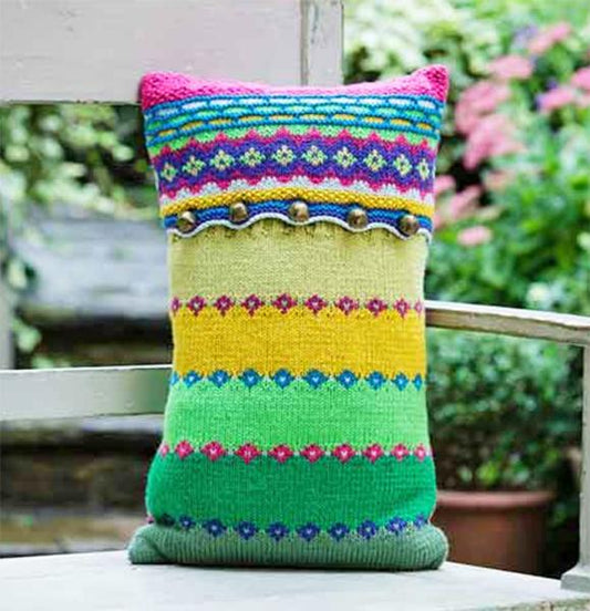 Stylecraft Fairisle Cushion Kit with free pattern