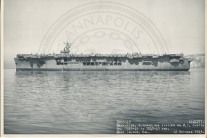 Official Navy Photo of WWII era USS Suwanee (CVE-27) Aircraft Carrier