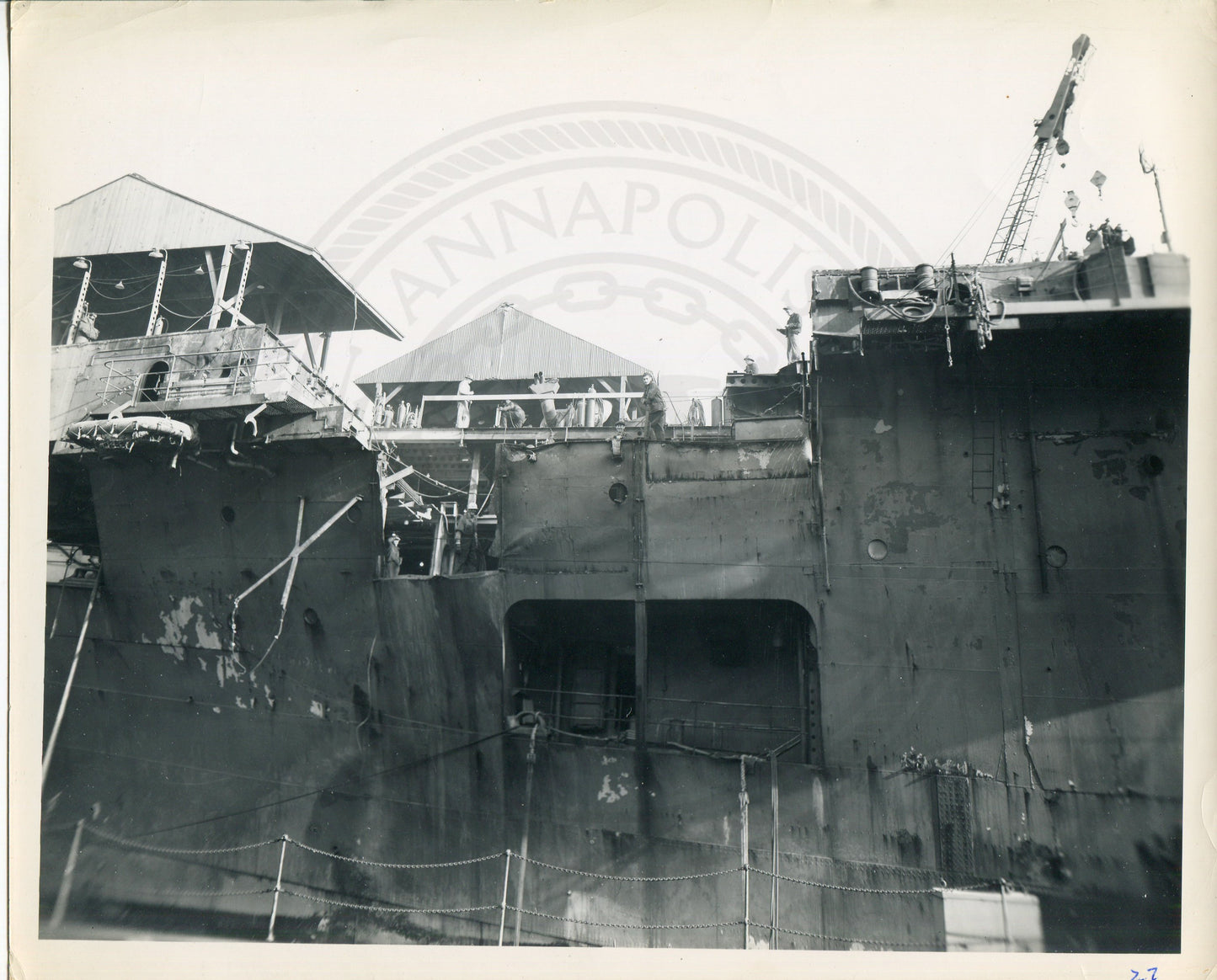 Official Navy Photo of WWII era USS Suwanee (CVE-27) Aircraft Carrier