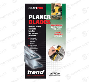 Trend CR/PB29 Craft Pro Planer Blade 82mm 2 Pack