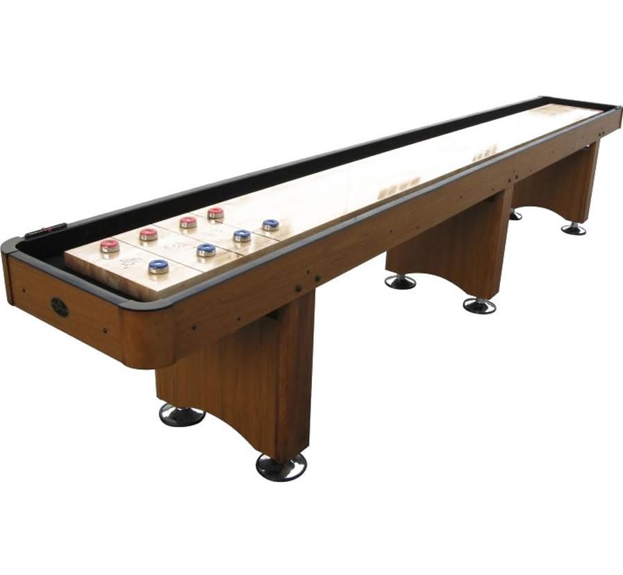 Playcraft Woodbridge 12' Shuffleboard Table in Honey Oak