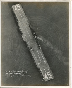 Official Navy Photo of WWII era USS Valley Forge (CV-45) Aircraft Carrier
