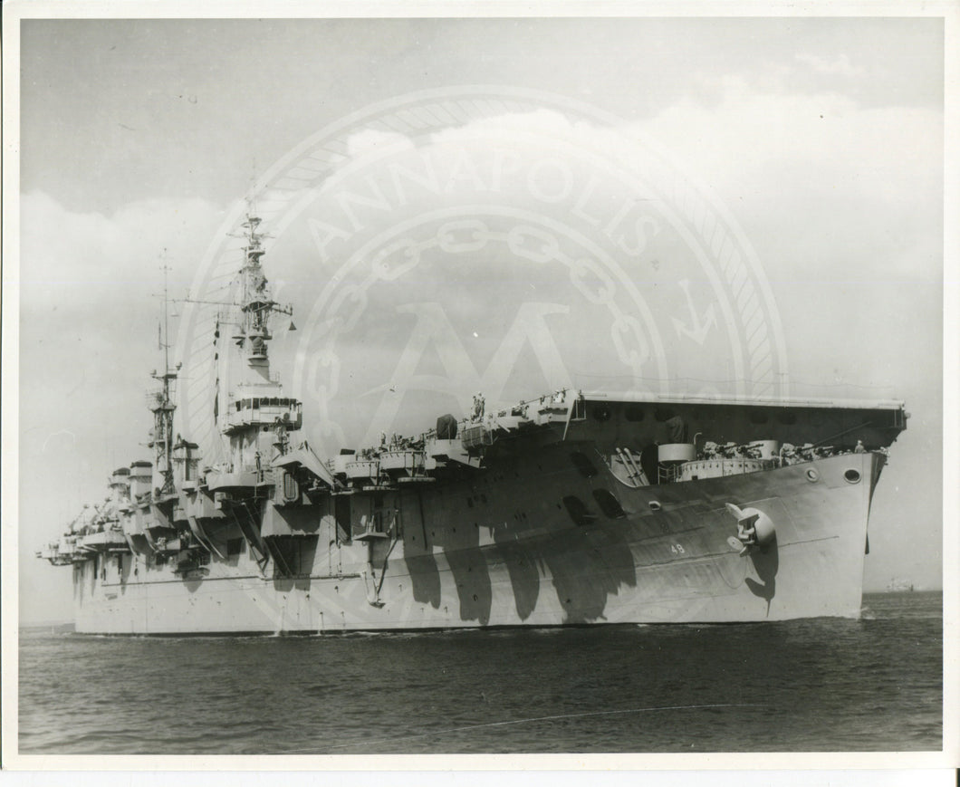 Official Navy Photo of WWII era Wright  (CV-49) Aircraft Carrier
