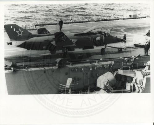 Official U.S. Navy photo of Soviet aircraft