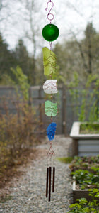 Long Glass Copper Handcrafted Wind Chime