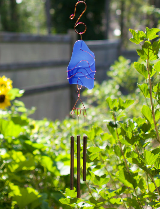 Outdoor Glass Copper Brass Handcrafted Wind Chime