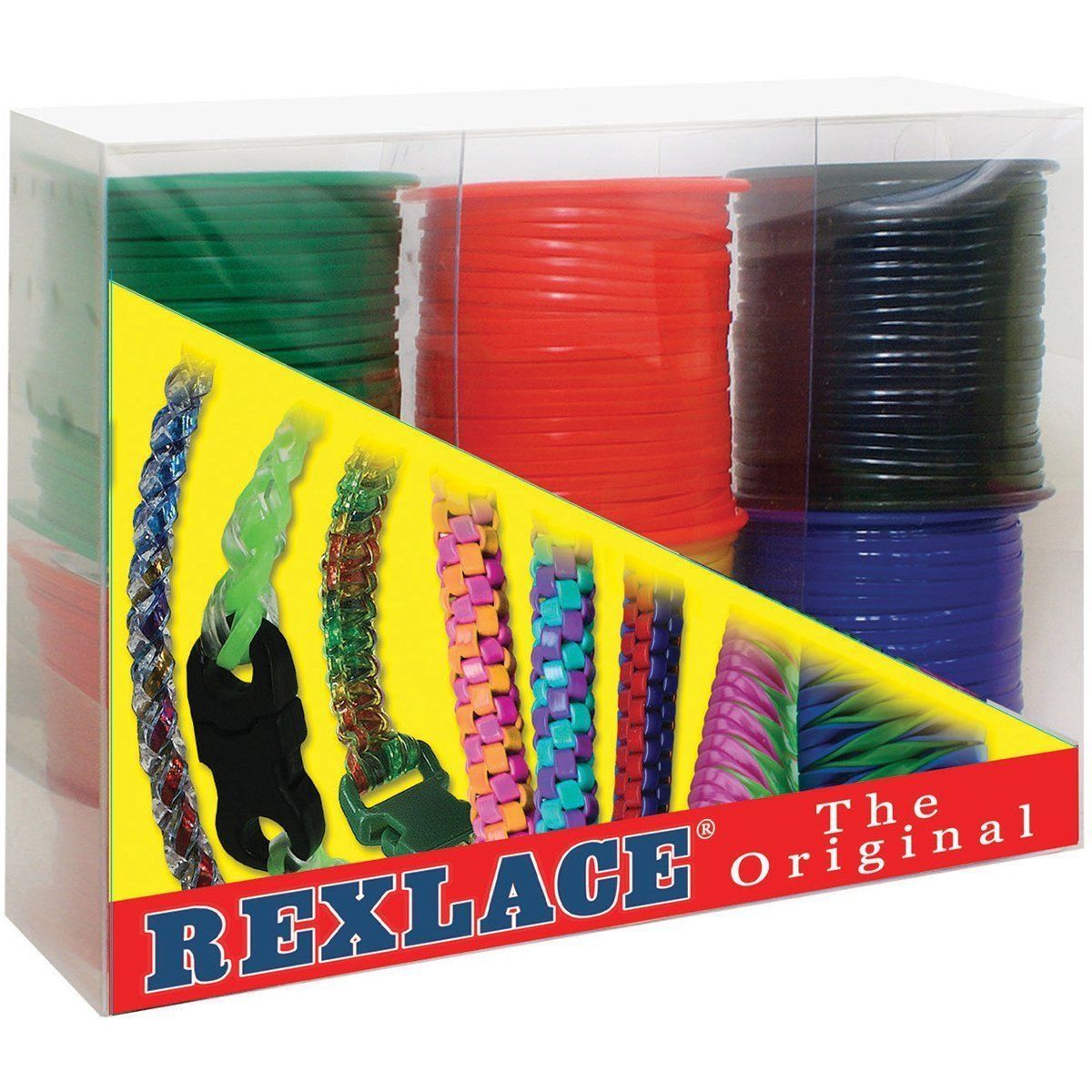 Pepperell Rexlace Lanyard String Plastic Craft Lace 6 Primary Colors