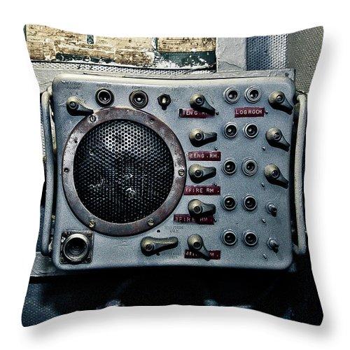 Uss Yorktown Aircraft Speaker - Throw Pillow