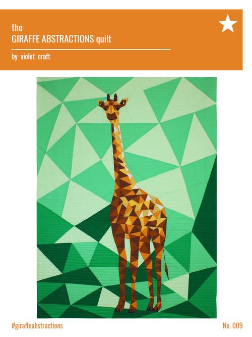 The Giraffe Abstractions Quilt Paper Pattern by Violet Craft