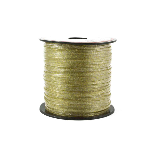 Gold Sparkle Plastic Craft Lace Lanyard Gimp String Bulk 100 Yard Roll