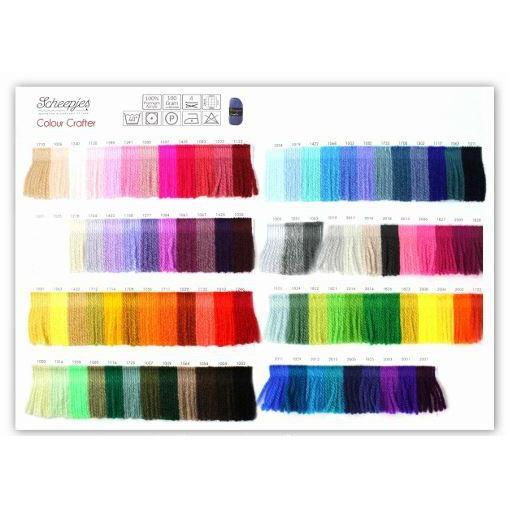 Scheepjes Colour Crafter shade card