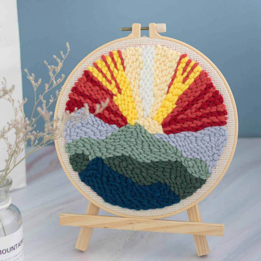 Sunset DIY Rug Hooking Punch Needle HandCraft
