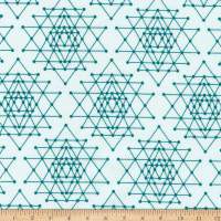 Palm Canyon - by Violet Craft -Geo Trellis - Aqua