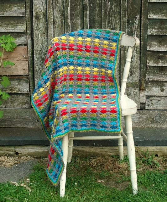 Modern Rainbow Blanket - Stylecraft Special DK - Yarn and Pattern