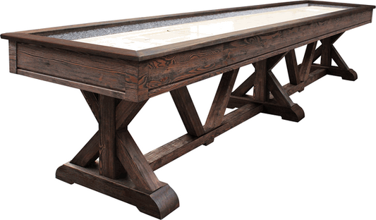 Playcraft Brazos River 16' Pro-Style Shuffleboard Table In Weathered Brown