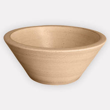 Load image into Gallery viewer, Handcrafted Conical Ceramic Vessel Sink - Beige