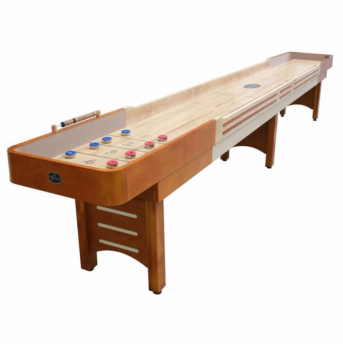 Playcraft Coventry 14' Shuffleboard Table in Honey Oak