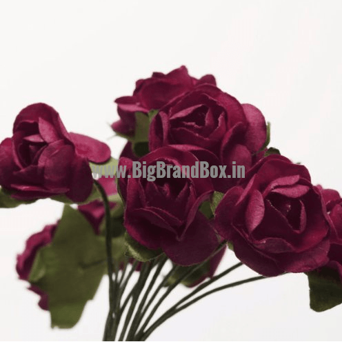 Mini Paper Rose Flower For Craft