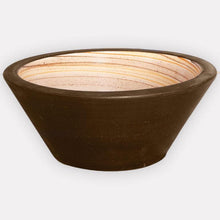 Load image into Gallery viewer, Handcrafted Conical Ceramic Vessel Sink - Swirled Brown