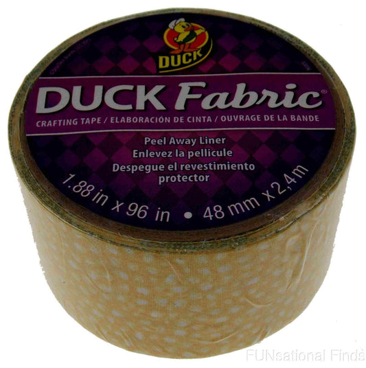 Rolls Yellow White Dots Duck Fabric Arts Crafts Tape 1.9"x96" Lot 6 Decorate DIY