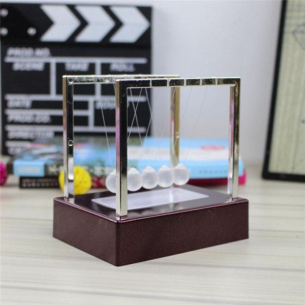 Novelty Luminous Newton's Cradle Ball Battery Pendulum Home Office Decoration Ornaments Craft Gift