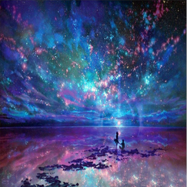 Night's Stars DIY Diamond Painting 5D Cross Stitch Embroidery Crafts Home Decor