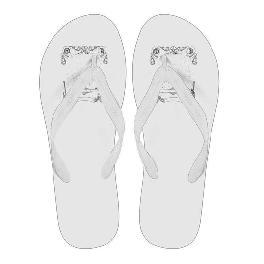 Quija Board Inspired by Witchcraft & Wicca Women's Flip Flops