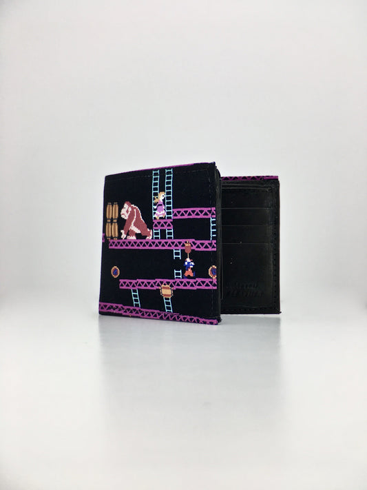 Mario Bros. NES vintage print handcrafted billfold wallet