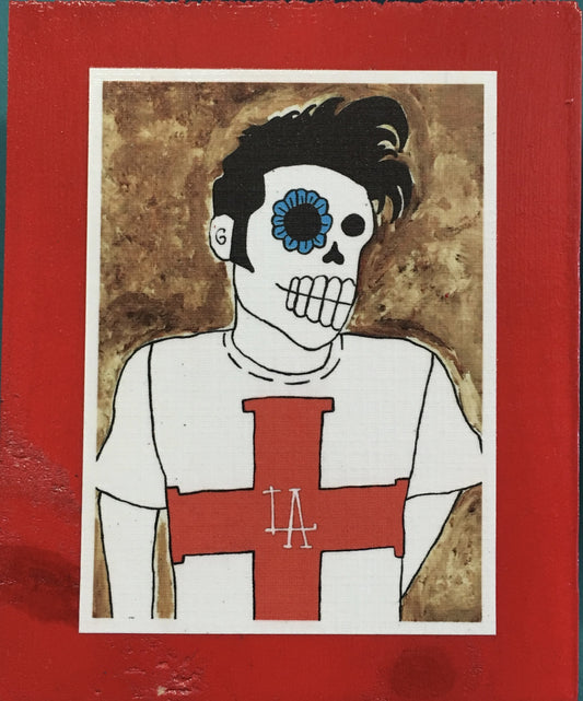 Moz LA Dia de Muertos handcrafted pop art frame by Ninoska Arte