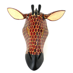 Hand-carved African Giraffe Mask