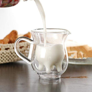 Handcrafted Double-Deck Cow Udder Creamer