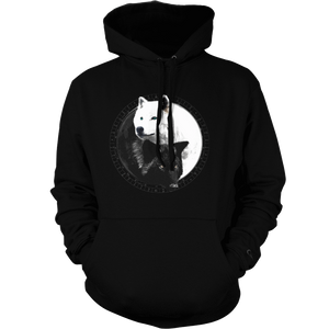 Yin Yang Wolf Inspired by Witchcraft & Wicca - Mens - Hoodie - Small to 5XL - GSH