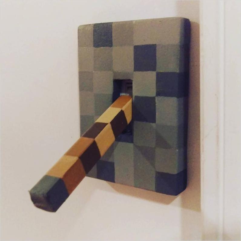 Lever light switch Minecraft style