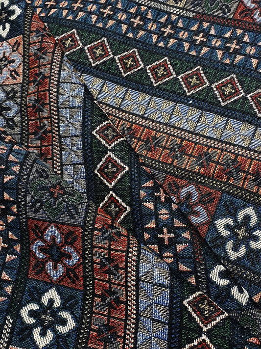 Veradacraft Thai Woven Cotton Fabric Tribal Fabric Native Fabric Ethnic fabric Aztec fabric Craft Supplies Woven Textile 1/2 yard (WFF265)