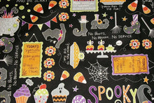 Load image into Gallery viewer, Halloween Fabric, Pumpkin Fabric, By The Yard, Maywood Studio, Quilting Fabric, Crafting Sewing Fabric, Novelty Fabric, Halloween Candy        Update your settings