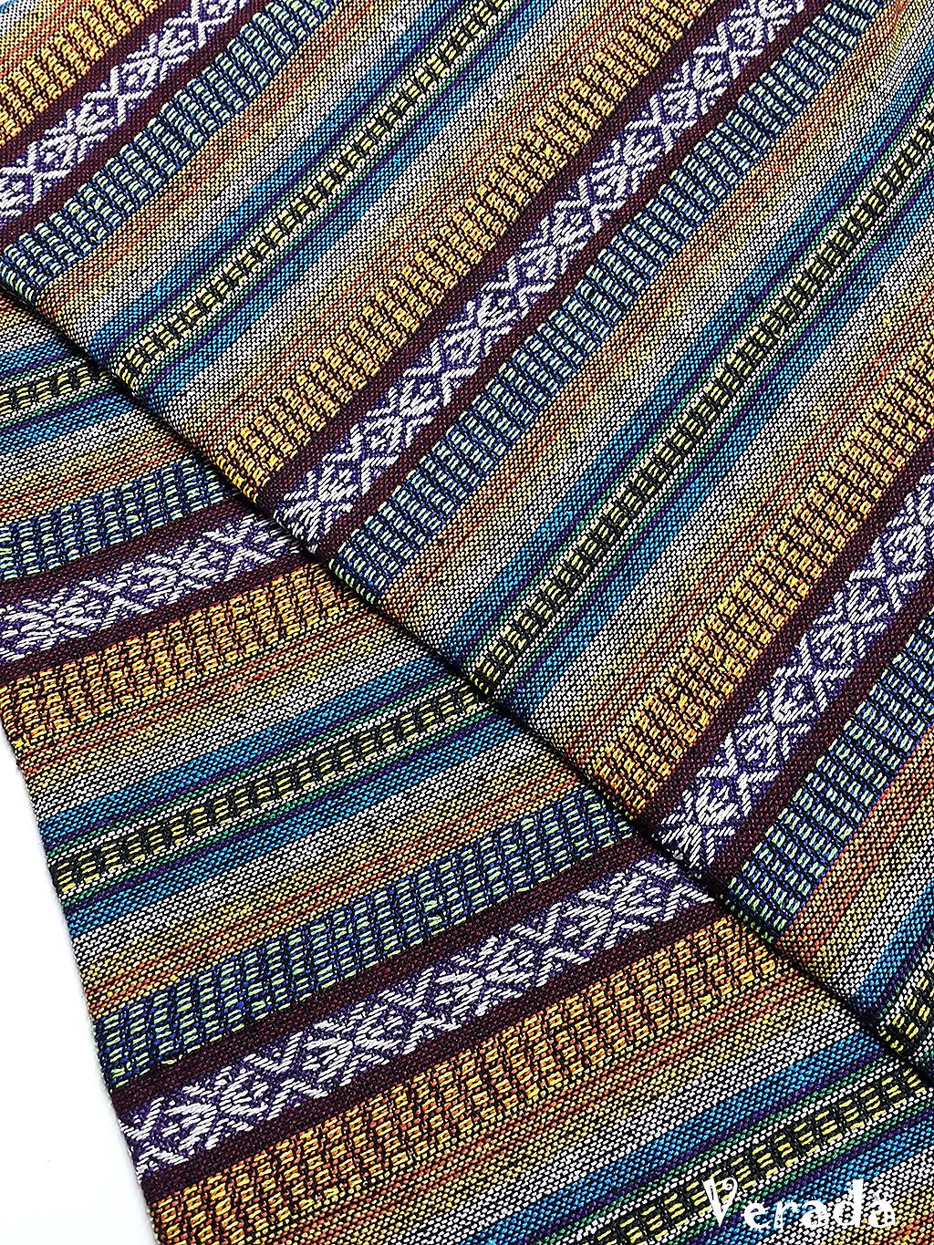 Thai Woven Cotton Tribal Fabric Textile 1/2 yard (WF133)