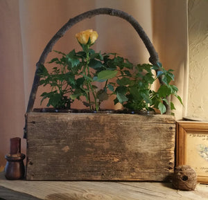 Reclaimed Wooden Flower Jar Boxes- For Stitching And  Crafting