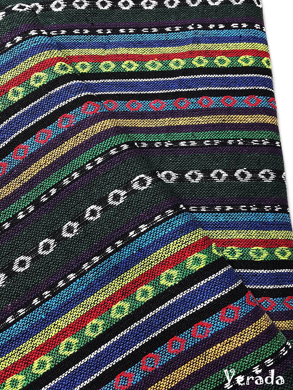 Thai Woven Cotton Tribal Fabric Textile 1/2 yard (WF150)