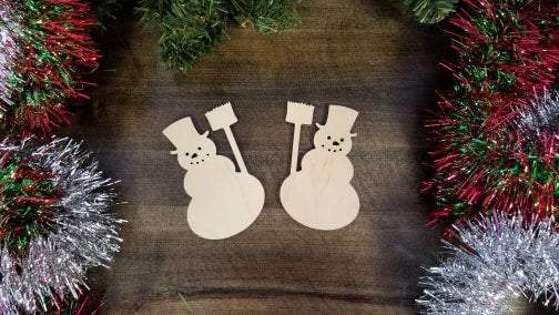 Snowman Wood Shape Blank